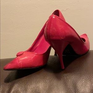 Hot pink BAKERS pump heels